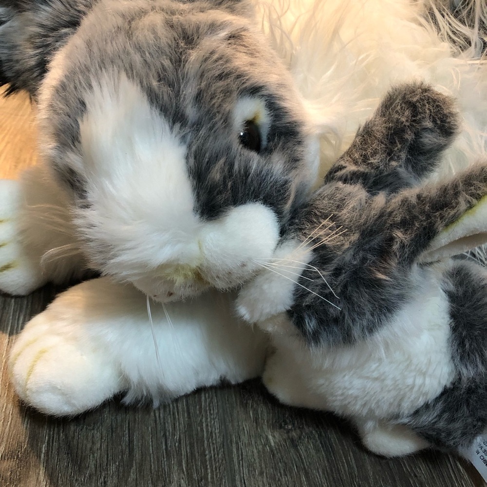 Costco mama & baby lop eared bunny rabbit XL plush stuffed animal - Picture 2 of 9
